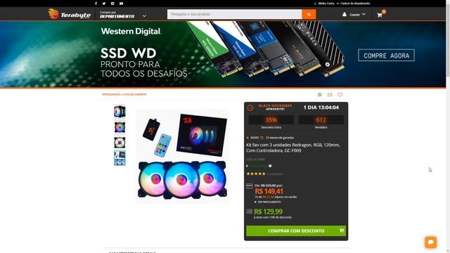 Promoções Hardware Black Friday BR 26/11 ! ESQUENTA Monitores + FAN + Gabinete + Fonte 600w R$ 345 смотреть онлайн