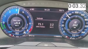 VW Passat GTE acceleration 0-100 Km/h test