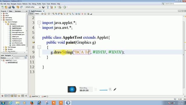 Bsc IT5th / BCA 5th | How To Draw String on Applet in Java | Er. Vishal Khanna | 2020 смотреть онлайн