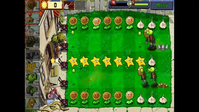 Complete ZomBotany without using wallnuts, tallnuts or pumpkins смотреть онлайн
