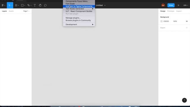 Icomoon to Figma Components plugin tutorial смотреть онлайн
