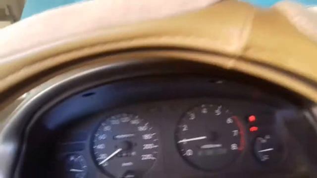 Toyota Corolla E110 4E-FE 1997 Startup (flushing With Diesel Fuel)