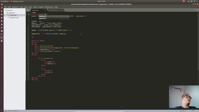 PHP Paginator creation from scratch Part 1 смотреть онлайн