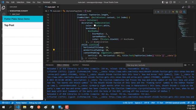 Build Flutter News App News App in Flutter with rss Feed XML backend смотреть онлайн