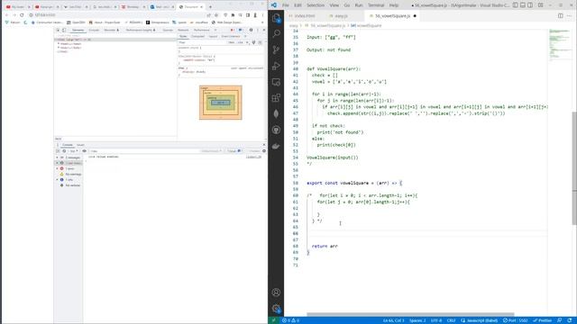 JavaScript İle Algoritmalar 56 - Vowel Square Algorithm Challange смотреть онлайн