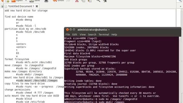 How to add a new hard drive to FOG server смотреть онлайн