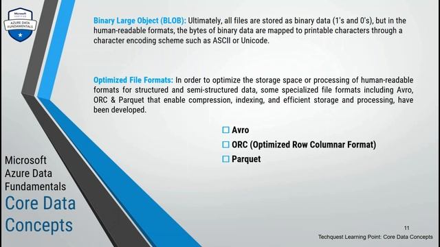 Microsoft Azure Data Fundamentals: Core Data Concepts смотреть онлайн