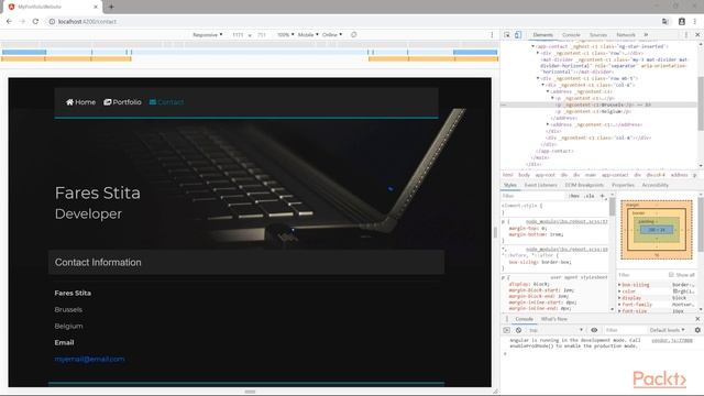 Responsive Web Development with Bootstrap 4 and Angular 7: Adding Contact Details |packtpub.com смотреть онлайн