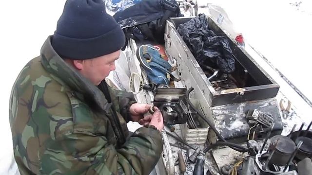 Замена поршня на снегоходе "буран" в полевых условиях. смотреть онлайн