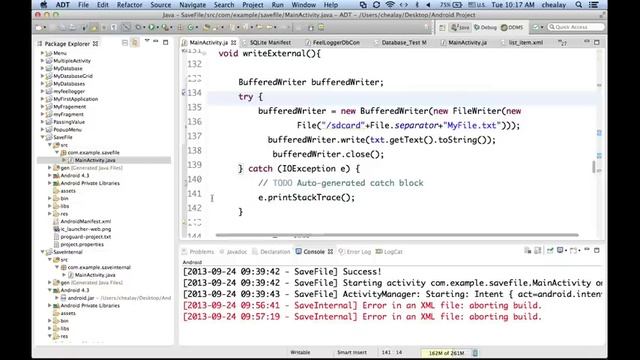 HOW TO WRITE AND READ FILE IN ANDROID APPLICATION смотреть онлайн