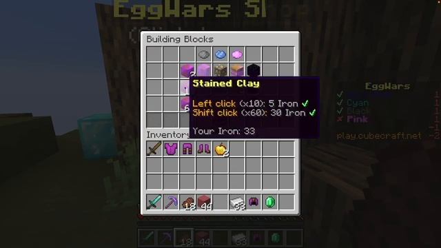 Quick Round of Golf in Cubecraft Eggwars! (Java) | Minecraft смотреть онлайн