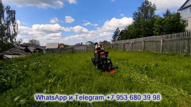 Косилка на минитрактор. Кошу траву.