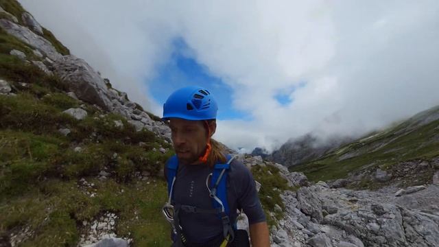 Zugspitze, de hoogste berg van Duitsland beklimmen via Höllental-Klettersteig. (English subs) смотреть онлайн