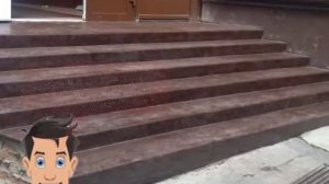 Облицовка ступеней бетонной лестницы на улице и внутри помещений по технологии C3