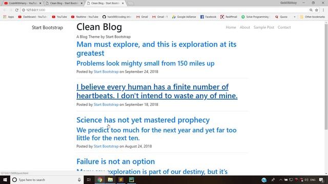 [Hindi] Creating A Tech Blog - Web Development Using Flask and Python #6 смотреть онлайн