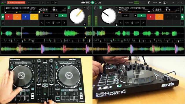 DJ Scratch Practice Session with Roland DJ-202 DJ Controller - Mary J. Blige смотреть онлайн