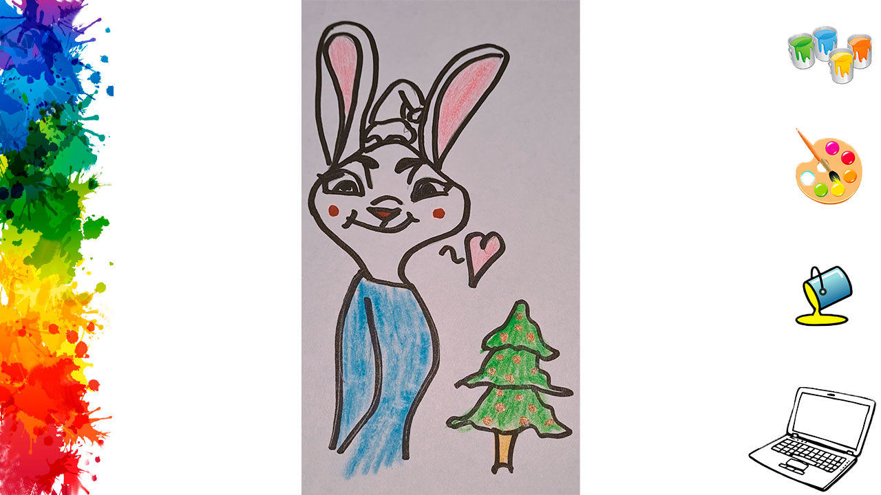 Заяц рисунок