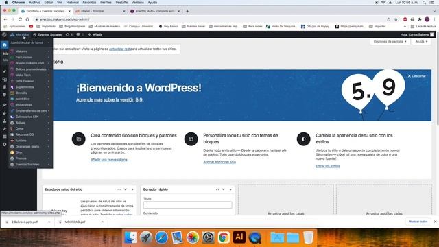 Creando Nuevo sitio con Multisitio Wordpress Primeras configuraciones смотреть онлайн