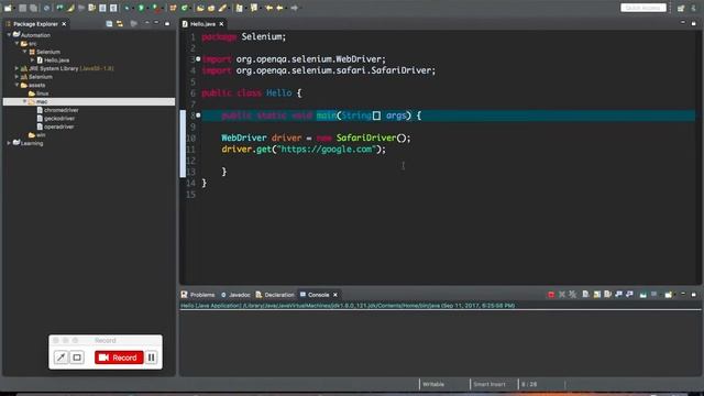Selenium - Launching Safari смотреть онлайн