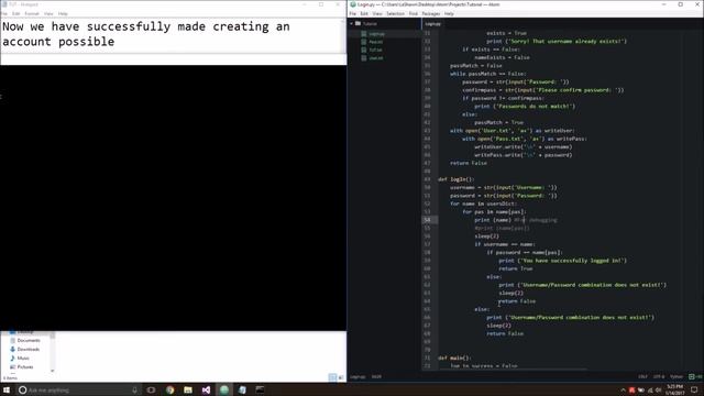 Basic Python Login System Speed Coding смотреть онлайн