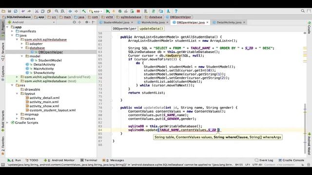 Android SQLite Database - 20.5 Update Data in SQLite Database in Android Studio смотреть онлайн