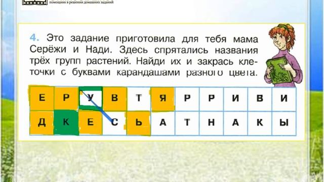 Задание 4 Какие бывают растения - Окружающий мир 2 класс (Плешаков А.А.) 1 часть смотреть онлайн