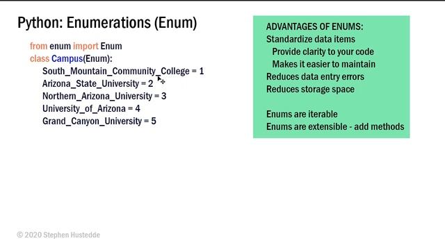 Python 09F - Enums смотреть онлайн