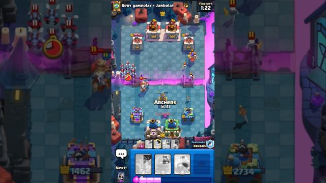 2.6 Elixir Golem Mirror Deck | 2vs2 Clash Royale смотреть онлайн
