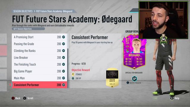 HOW TO GET FUTURE STARS ØDEGAARD QUICKLY!! (FIFA 20) Season 4 Objective смотреть онлайн