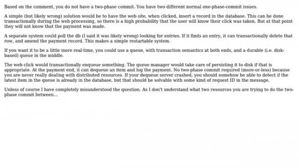 Software Engineering: Distributed transactions and queues, ruby, erlang (3 Solutions!!)