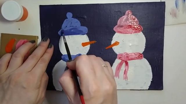 Рисуем снеговиков смотреть онлайн