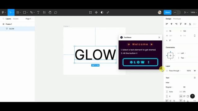 Neon Text Plugin in Figma by ShaguftaAli смотреть онлайн