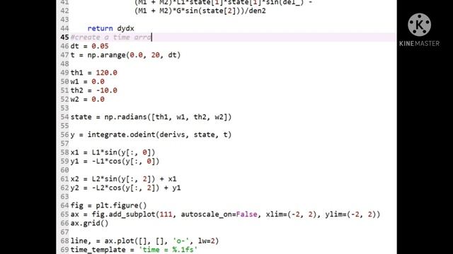 Pendulum animation | Matplotlib | python | #python #python_seeker #matplotlib #animation смотреть онлайн