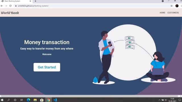 Basic Banking System | Web Development | Task 1 | The Sparks Foundation | Om Kumawat смотреть онлайн