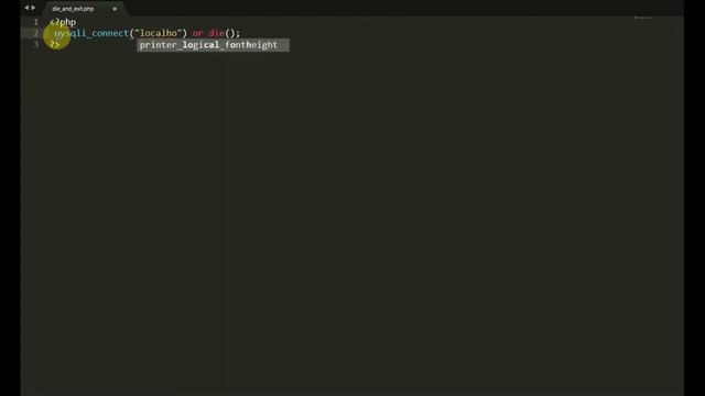 PHP for beginners #22 - die and exit смотреть онлайн