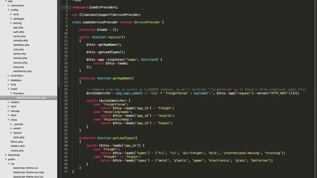 Laravel App Architecture 1 - Using Service Providers смотреть онлайн