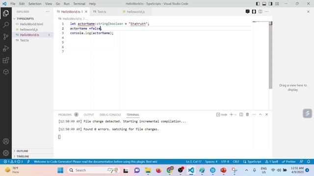 14. TypeScript - Union | TypeScript Tutorials | English смотреть онлайн