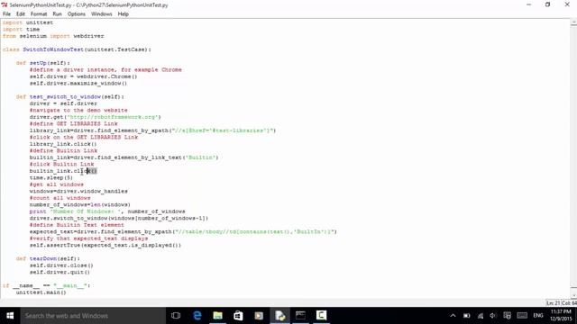 Selenium Python Webdriver Tutorial - Navigating Between Windows смотреть онлайн