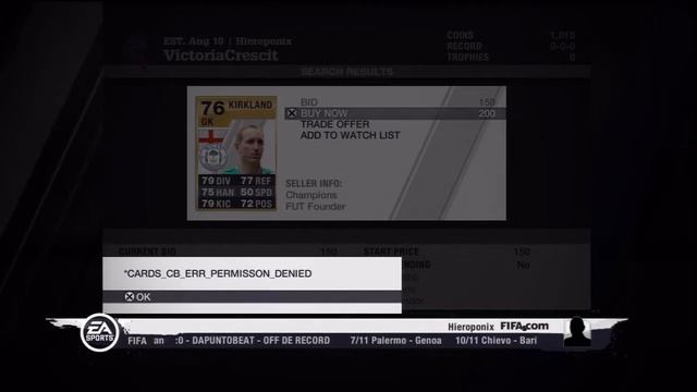 FIFA 11 - Ultimate Team 11 - Glitch - Unknown Error смотреть онлайн