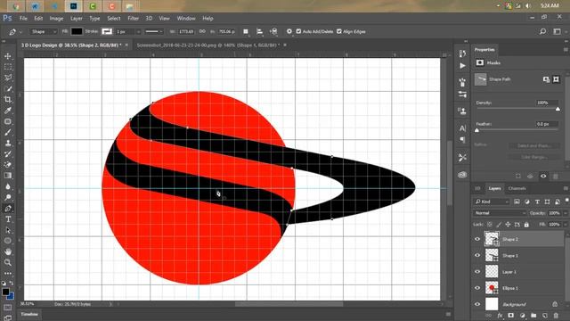 3D Logo Design in Photoshop Tutorial смотреть онлайн