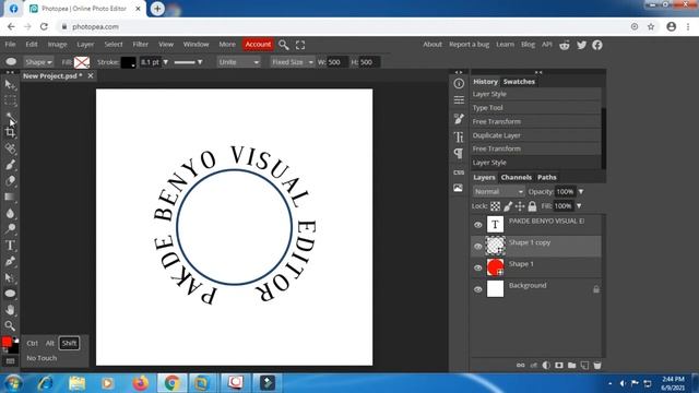 How to create stamp logos in photopea || Photopea Tutorial Stamps Logo part 9 смотреть онлайн