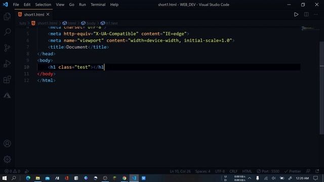 HTML Shortcuts for VS Code | VS Code Shortcuts | Emmet Tutorial смотреть онлайн
