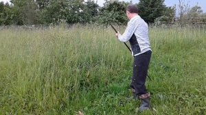 Коса ручная. Косье из металлической трубы и как косить.