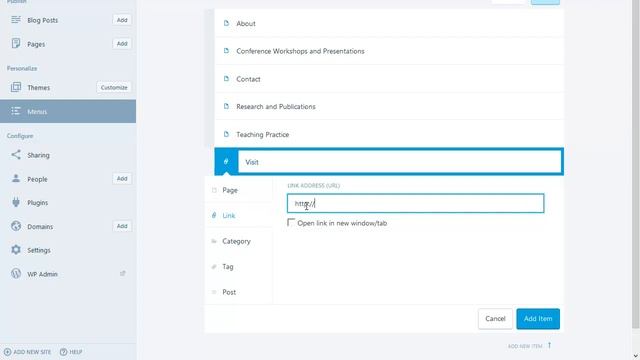 ePortfolios in Wordpress - Video 8: Adding a Menu смотреть онлайн
