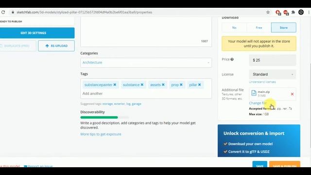 Substance Painter to Sketchfab Workflow смотреть онлайн