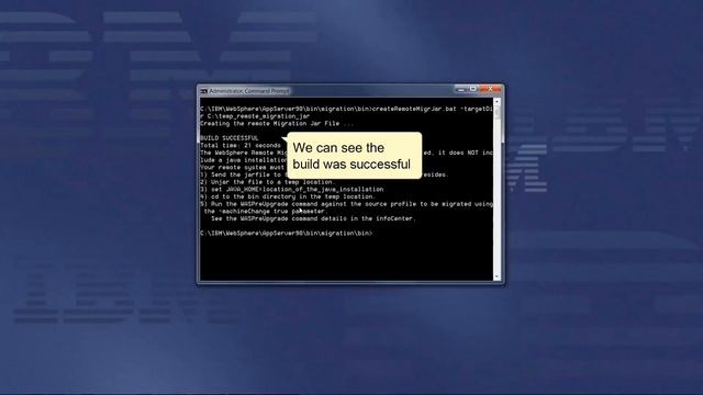 WebSphere Administration - Migrating cells REMOTELY using the command-line tools - STEP 1 смотреть онлайн