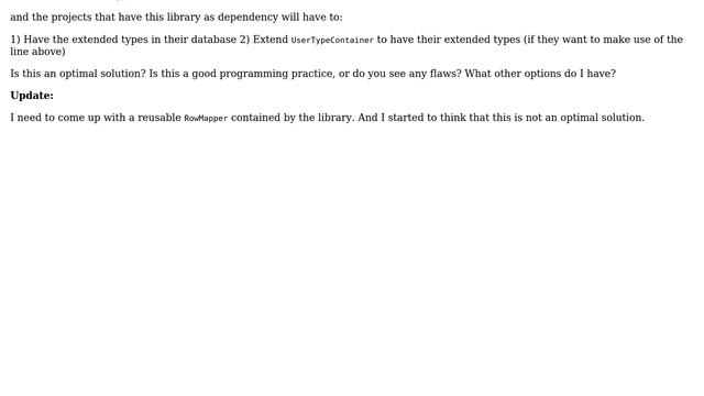 Better practice of workaround for implementing a type field in Java смотреть онлайн