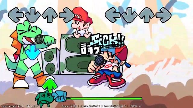 Friday Night Funkin' Bongo Cat plays VS Yoshi Hard Mode! смотреть онлайн
