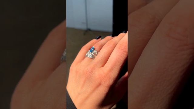 Кольцо серебряное широкое с топазом DEGA’S INSPIRATION RING от THING Jewelry смотреть онлайн