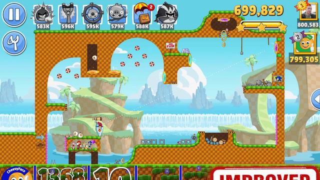 IMPROVED SCORE POWER-UP for Level 10 in Angry Birds Friends Tournament 1368 смотреть онлайн